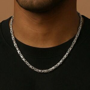 Silver 925 silver set Chain Necklace and bracelet